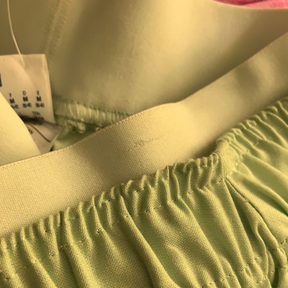 Reebok Maxi Skirt Flared Side Slits Pockets Green Medium Waist 15-17” - Picture 11 of 12